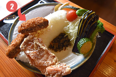 ジビエ鹿肉メンチ